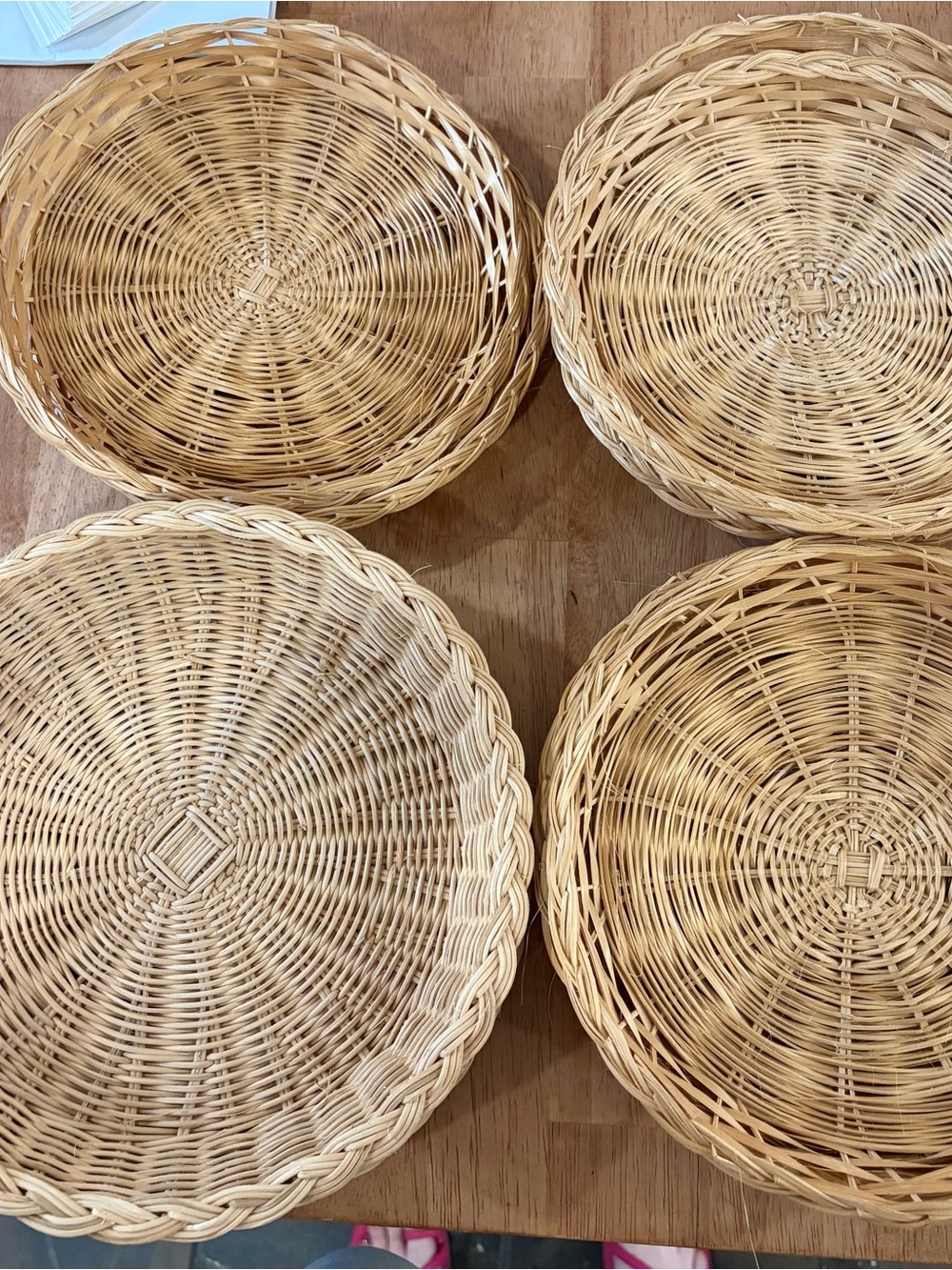 9 Bamboo Plates / Trays